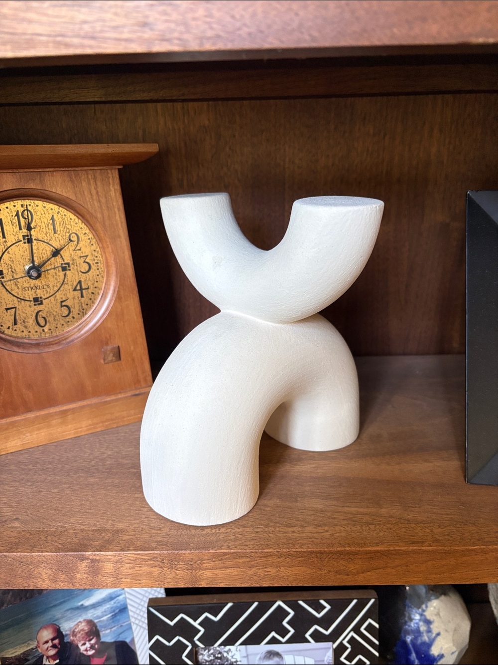 Threshold Matte Cream Modern Arch Sculpture